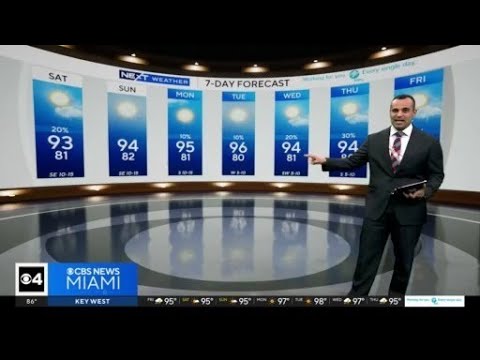 Hot, dry days are in the forecast for this upcoming weekend in South Florida — YouTube video thumbnail