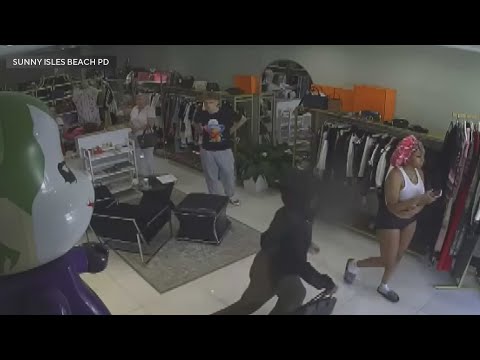 Trio of teens accused of stealing $16,000 Birken handbag from Sunny Isles Beach store — YouTube video thumbnail