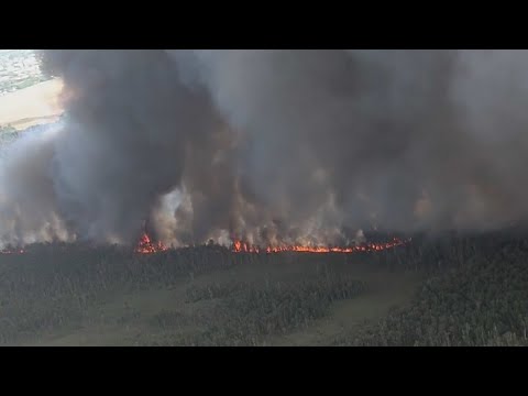 2 Miami-Dade wildfires burning, with one causing road closures at Krome Avenue — YouTube video thumbnail
