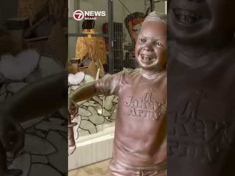 Man Arrested After Stolen $8K Statue of 5-Year-Old Who Died of Brain Cancer Is Recovered — YouTube video thumbnail