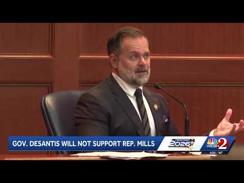 DeSantis says he will not support Cory Mills’ re-election bid — YouTube video thumbnail