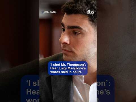 ‘I shot Mr. Thompson’: Hear Luigi Mangione’s words in court | NBC New York — YouTube video thumbnail