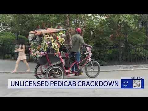 NYC tries to crackdown on pedicabs — YouTube video thumbnail