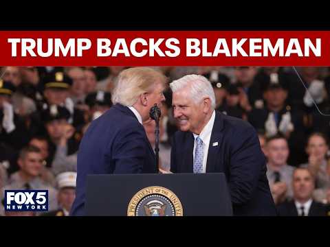 Trump throws support behind Blakeman for governor — YouTube video thumbnail