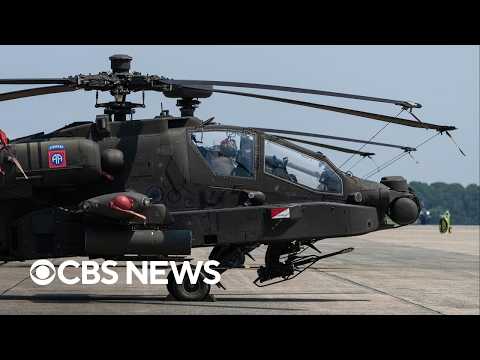 Army temporarily grounds all Apache helicopter training flights after fatal crash — YouTube video thumbnail