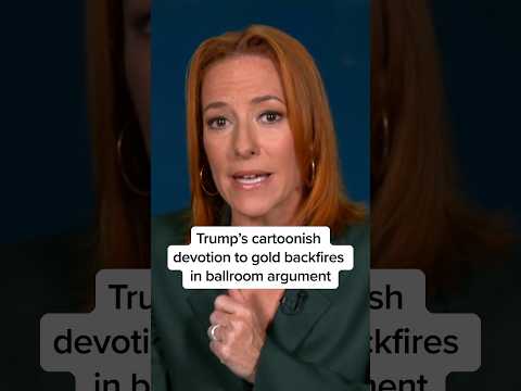 Trump’s cartoonish devotion to gold backfires in ballroom argument — YouTube video thumbnail