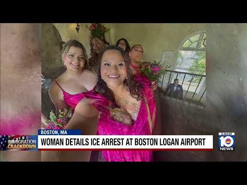Woman details ICE arrest at Logan Airport in Boston — YouTube video thumbnail